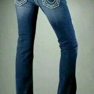 TRUE RELIGION BECKY FLAP POCKET JEAN SIZE 28